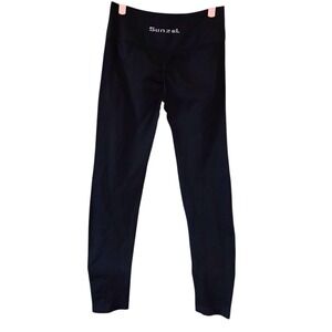NWOT Sunzel Sunzfly Invisible Butt Scrunch Workout Leggings Cropped Black Size M